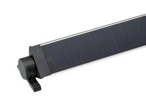 Die Sonne nutzen: Beim solarbetriebenen Antriebsystem von Elero ist kein Anschluss ans Stromnetz oder an ein Steuergerät notwendig. Gartenhäuser und Garagen in peripherer Lage profitieren genauso wie Einfamilienhäuser, für die eine automatisierte Lösung gesucht wird. Meimo AG.
