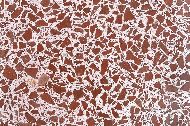 Terrazzo Backstein-Recycling.