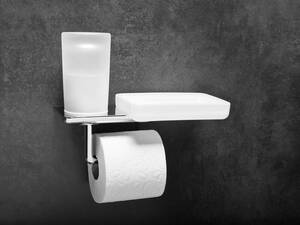 Eine Halterung – unendliche Möglichkeiten: «Liv» ist die Badaccessoire-Linie von Bodenschatz, die sich den Gewohnheiten und Bedürfnissen im Badezimmer anpasst. Auf den gleichen Basiswandhalter mit einem oder zwei Plätzen können vom Glas bis zum Seifenspender, vom Schmuckbaum bis zur Feuchttücherbox das gesteckt werden, was an Ort und Stelle sinnvoll ist. Bodenschatz.