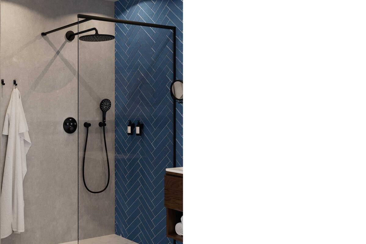 Die Armatur «Phantom Black» ist das neue, langlebige Highlight in der Farbpalette von Grohe. Grohe Switzerland SA.